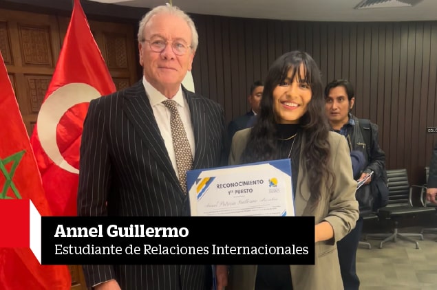 Alumna de Relaciones Internacionales obtiene el primer puesto en concurso del Parlamento Andino