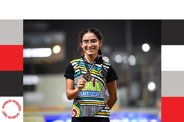 Estudiante de Arquitectura, es tricampeona nacional de atletismo U18